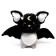 Soft toy "bat", 23 cm, black color