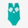 Swimsuit Assed children's minku color green, height 110-116