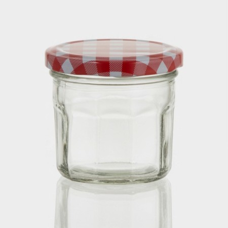 Glass jar for spices with a metal lid "Home", 150 ml, 7.5 × 6.7 cm, color mix