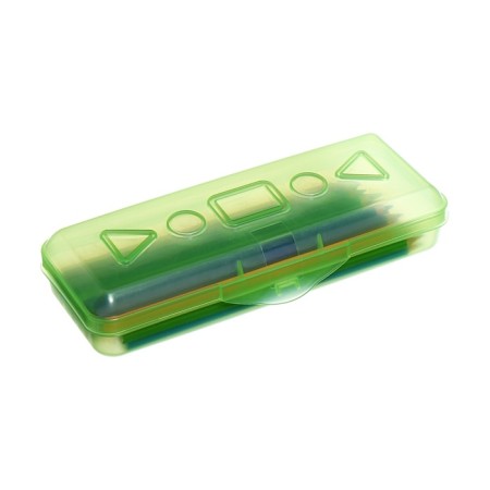 Pencils 24 colors Calligrata, economical, sharpened, hexagonal, plastic, pencil case and 3 blackographic pencils with an eraser as a gift, mix-4