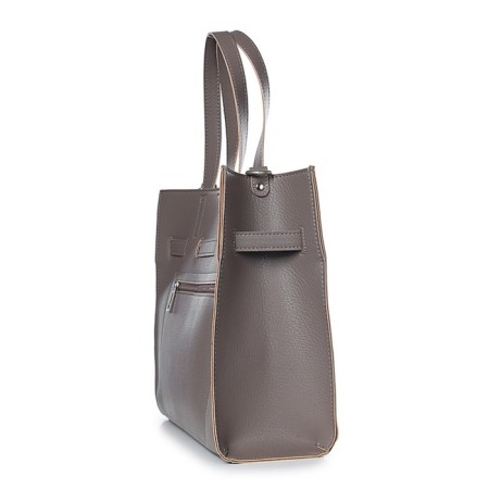 Female bag, artificial leather, 345x280x135 cm, beige T.-3