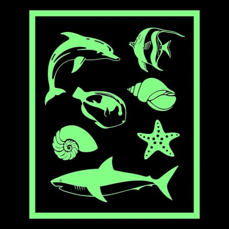 Activatical book with drawings by light "Sea animals"-6