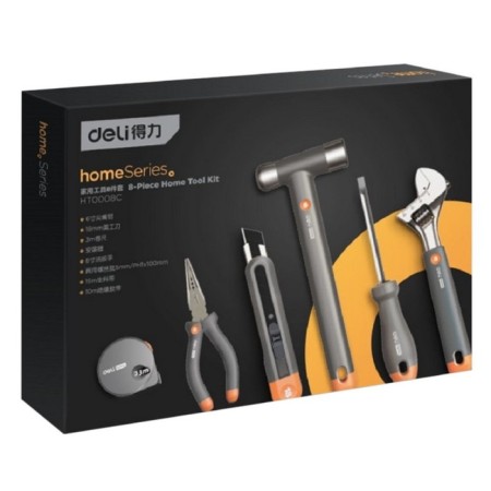 Deli manual tool "Home Series Gray", CRV, 8 items-1