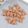Decor for creativity plastic "Bear with a bow" 3x1 cm