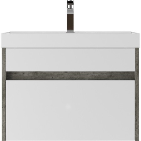 Domino Karlo Domino under the Classica 60 sink, suspended, concrete, with 1 upper box, left/right-1