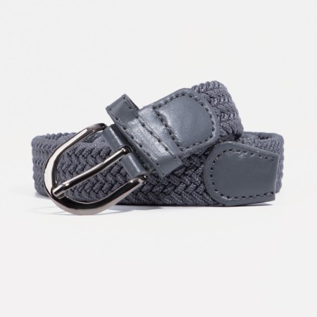 Building belt, width 2.5 cm, metal buckle, gray color-1