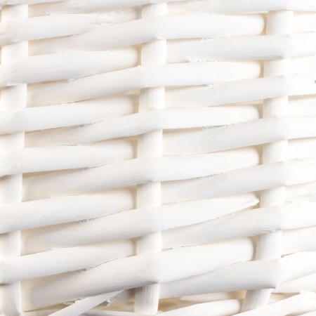 Wicker basket, 23x23x12.5x28 cm, white, willow-4