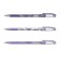 Ballic handle Erichkrause Lavender Stick, rubber emphasis, node 0.7 mm, blue ink, letter line 2000 meters, mix