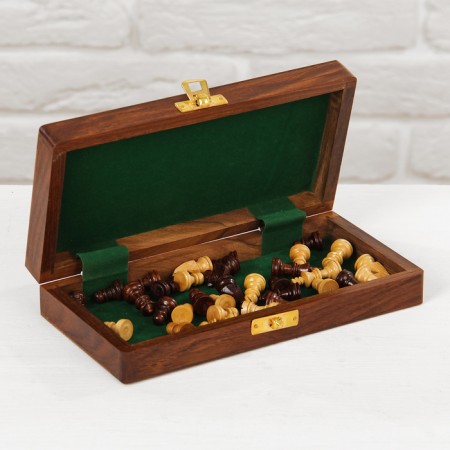 Folding chess, board 20x20 cm, shisham tree-1