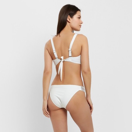 Separate Minaku swimsuit with rhinestones color white, size 44-2