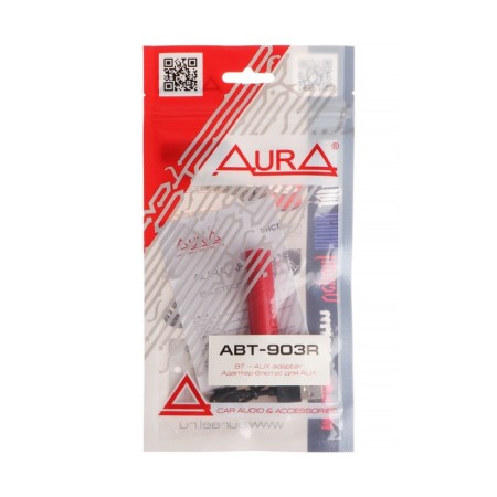 AUX-Bluetooth адаптер Aura ABT-903R, красный-1