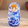 Doll "gzhel", blue dress, 5 puppet, 18 cm