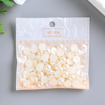 Set for creativity diameter 1 cm "Pearls half" 12x12.5 cm weight - 19 grams-3