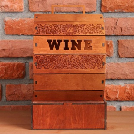 Wine mini-bar "Barrel", 27 x 29 x 22 cm.-6