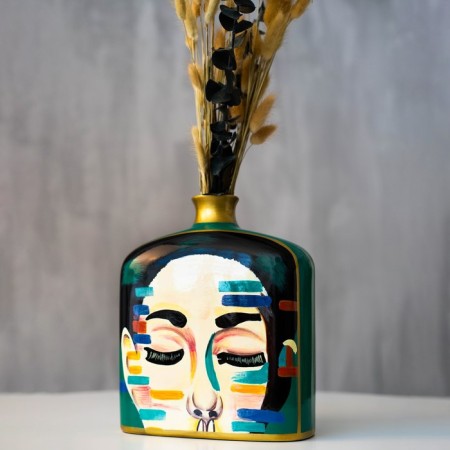 VAZ Ceramics "Girl with eyes closed" 27 x 21.5 x 10 cm-11