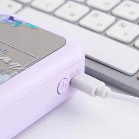 The charger "Your beauty inspires", 5000mas, mod. PB-03, 10.4 x 6.4 cm-10