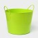 The underwear basket is soft, 27 l, 37.5 × 37.5 × 30 cm, the color is bright green
