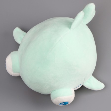 Soft toy "Shark" with big eyes, 19 cm, turquoise color-5