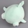 Soft toy "Shark" with big eyes, 19 cm, turquoise color