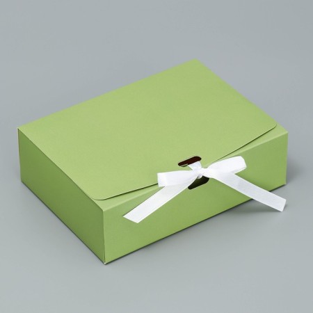 Gift folding box, packaging, "green", 16.5 x 12.5 x 5 cm-1