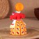 Dymkovo toy "Peasant with ducks", 16 cm, mix