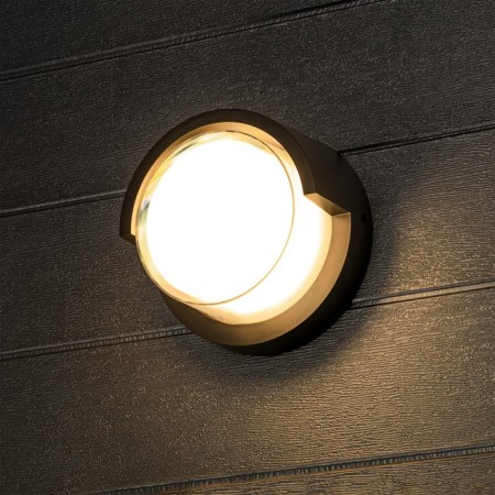 Lamp wall cover Duwi Nuovo 165x165x86mm 6W plastic 3000k IP 54 black black-7
