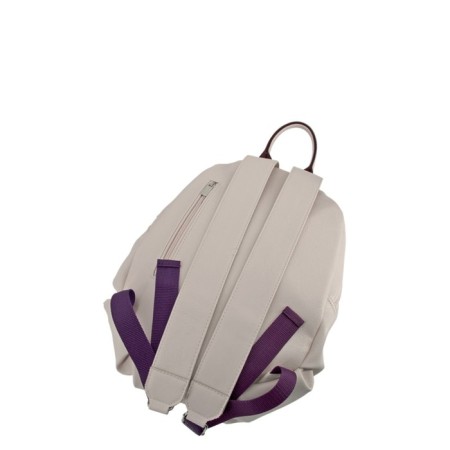 Backpack, lightning department, light-beige/purple color 37x25x10cm-1