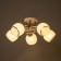 Frida chandelier 5he27 40W white-gold 58x58x27 cm Bayerlux