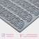 AISING Rug “Leaves”, silicone, 16 × 13 × 0.3 cm, gray color.