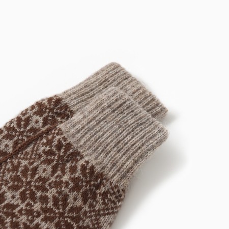 New Year. Women's socks, gray/brown color, 23-25-1