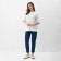Women's T-shirt Minaku: Exclusive Print Color White, Rr. 44