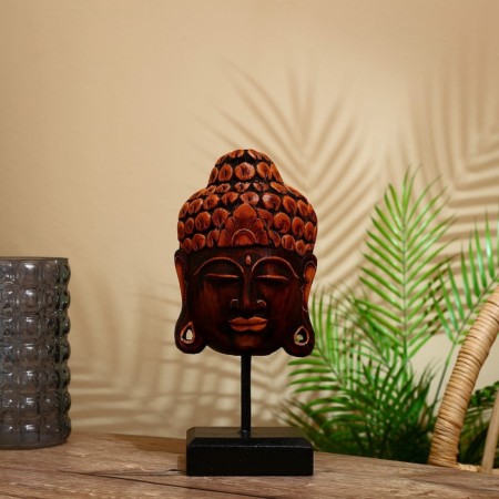 Souvenir "Head of Buddha" Albezia 30 cm-1