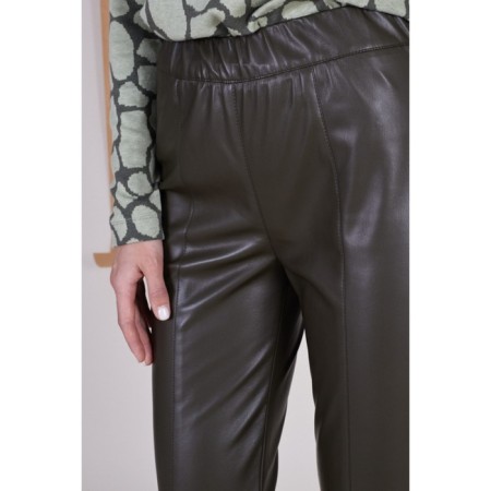 Women's pants on elastic band Eliseeva Olesya, size 44, green color-4