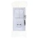 Block "Kuntsevo" Selena 8201, 2 keys, hidden, with a socket, white