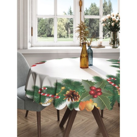 Tables on the table "Christmas decorations", round, Saten, d = 150 cm