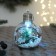 Ball plastic light D-8 cm "time of miracles" Christmas tree and berries, transparent