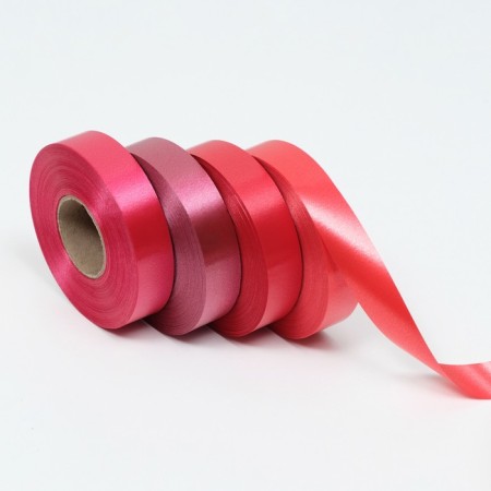 Ribbon for decor and gifts, red mix, 2 cm x 45 m-2