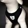 A set of ammunition with a soft harness and a reflective patch, m, Osh 26 cm, OG 36-44 cm, black 7614