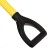 Baying shovel, acute, l = 121 cm, metal stalk, with a handle