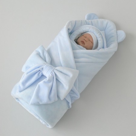 Set for discharge Winter Kinderlitto "Bear", 5 items, height 56-62 cm, blue color-6
