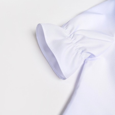School blouse for girls, white color, height 134 cm-7