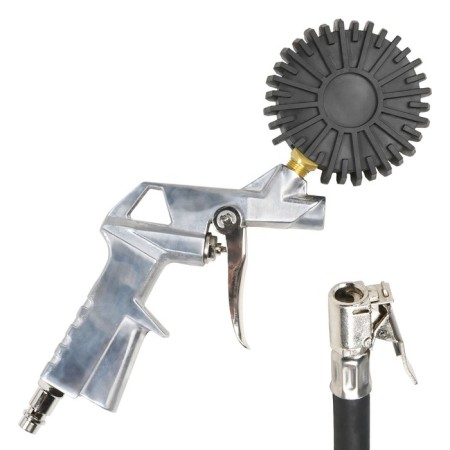 Pistol for pumping tires AIRLINE, PSH2 with manometer, 12 atm-4