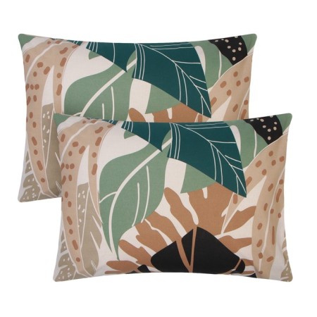 The set of pillowcases "Ethel" Colored Tropics (View 2) 50*70 cm - 2pcs, 100% cotton, Poplin