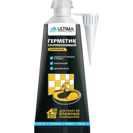 Ultima S sealant, silicone, sanitary, white, 80 ml