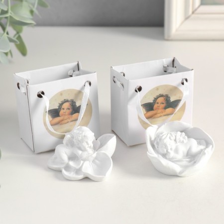 Souvenir "Angel sleeping in the flower" mix 3.5x5x5x5.5 cm-1