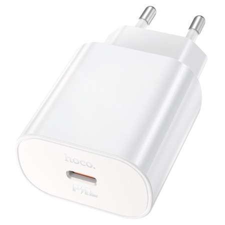 Network charger Hoco N22, 1 Type-C, 25 W, PD + Qc, White