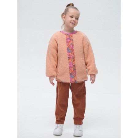 Bilateral jacket for girls, height 104 cm, jeans color-4