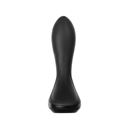 Inflatable anal vibrovaloga Popo pleasure Phoenix, 13.5 cm, silicone, black color-1