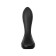 Inflatable anal vibrovaloga Popo pleasure Phoenix, 13.5 cm, silicone, black color