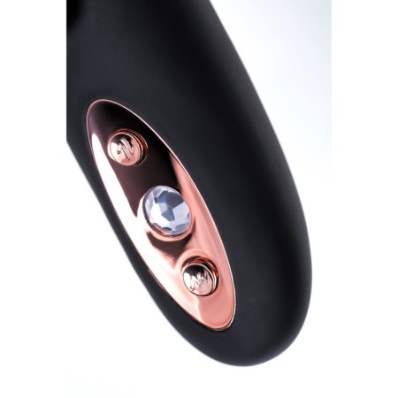 Unrealistic vibrator Waname D-Splash Hail, silicone, black color, 23.8 cm-7